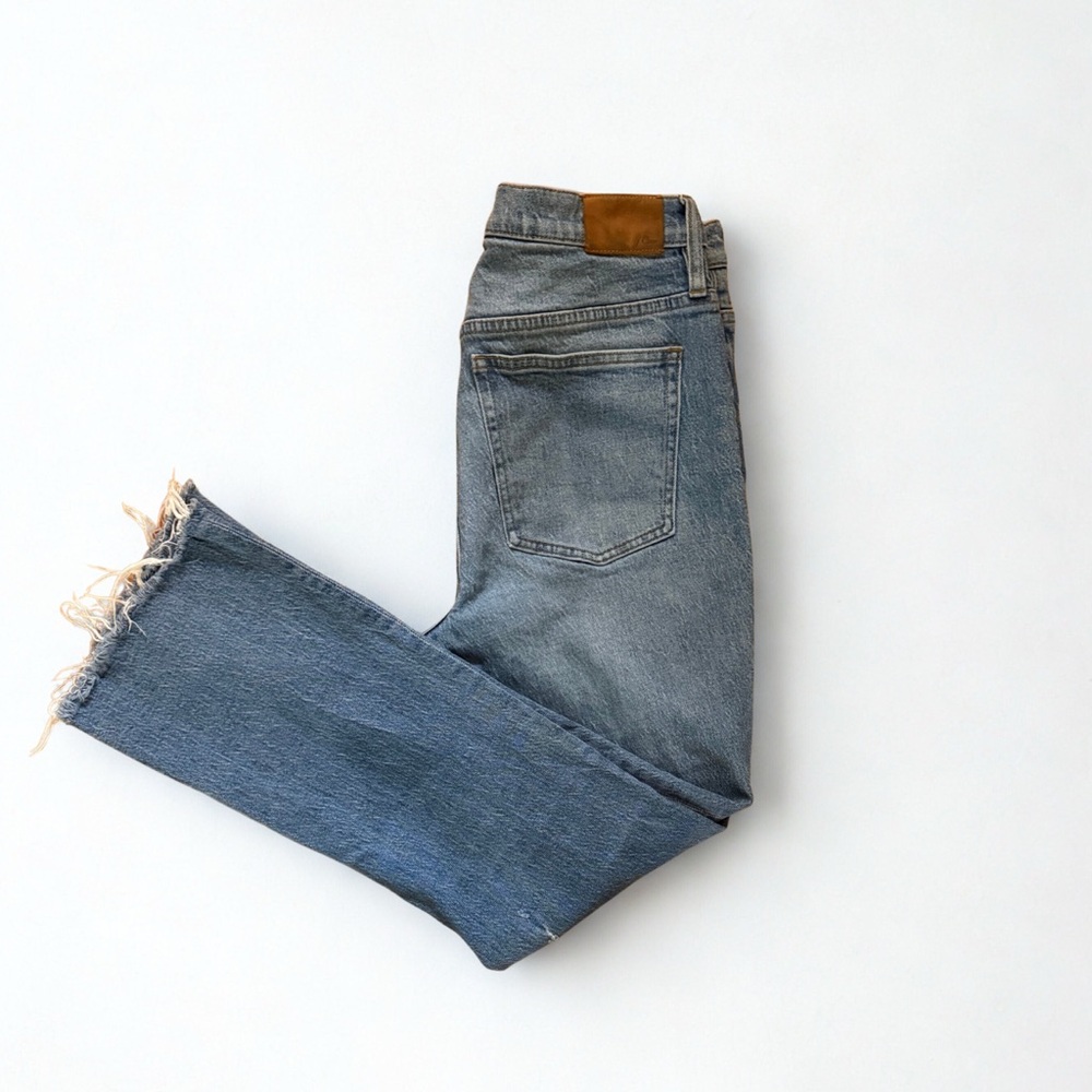 JCrew Demi Boot Crop Button Fly Distressed Jeans 31 Tall